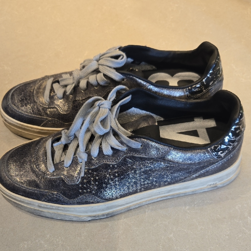 P448 Metallic and Black Sneakers Size 38